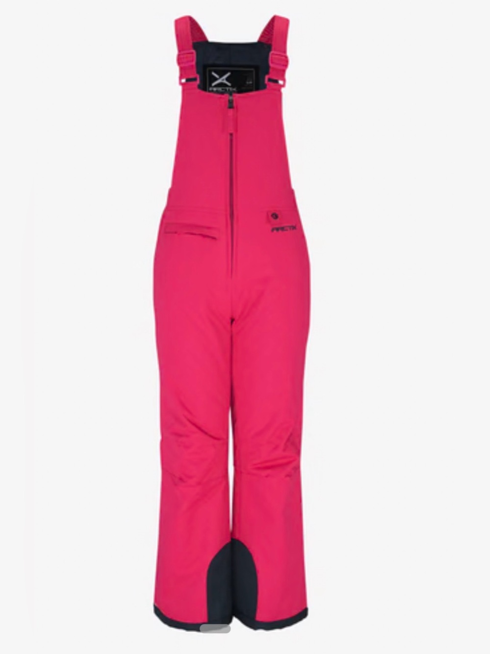 Arctix Kids Hot Pink Black Trim Snow Bib Ski Overalls Insulated Sz L 3K